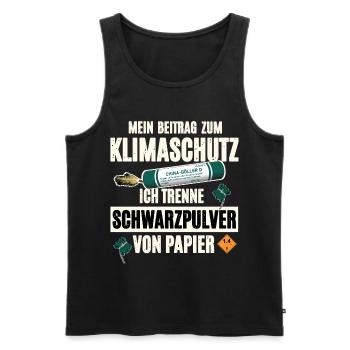 Pyrotechniker Pyro - Männer Premium Bio Tank Top - Schwarz - Vorne - AI Model Male 178 light (178cm)