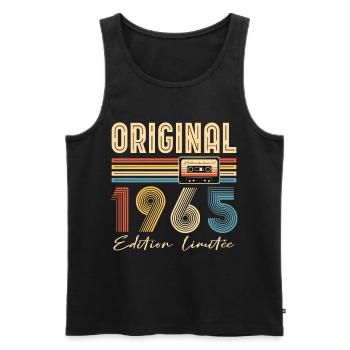 Original 1965 Geburtstag 60 Jahre altes Partygeschenk - Männer Premium Bio Tank Top - Schwarz - Vorne - Michal (187cm)