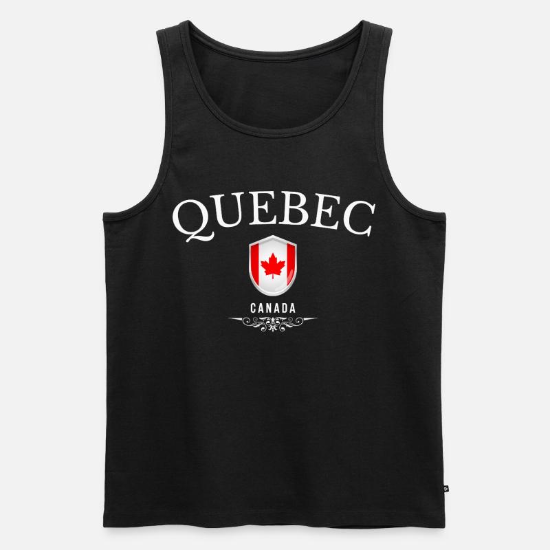 Québec Canada, souvenir Québec - Débardeur bio Premium Homme - noir
