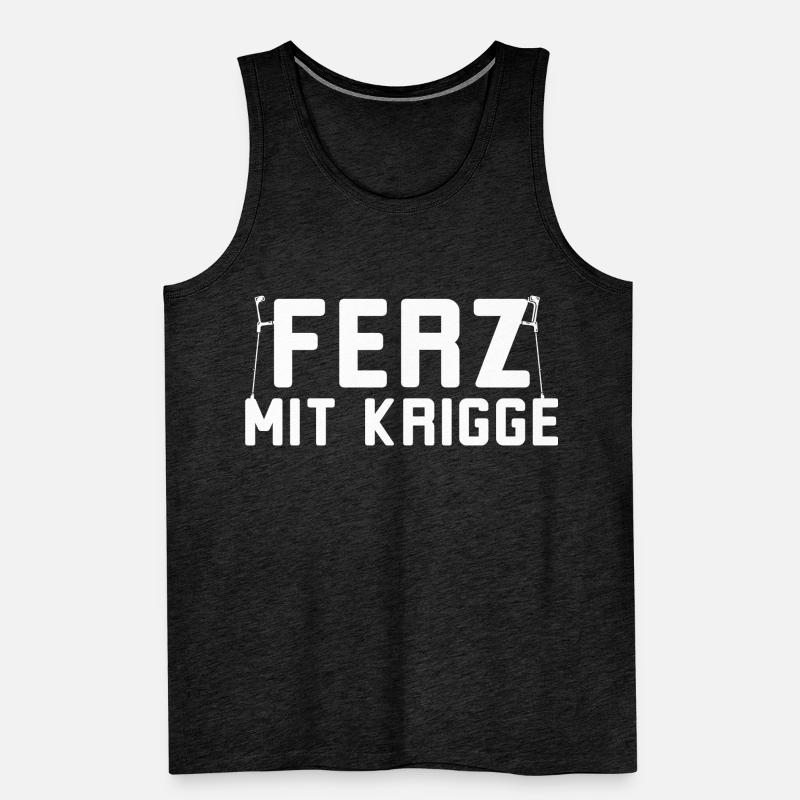 Ferz avec Krigge Dialecte hessois Débardeur bio Premium Homme
