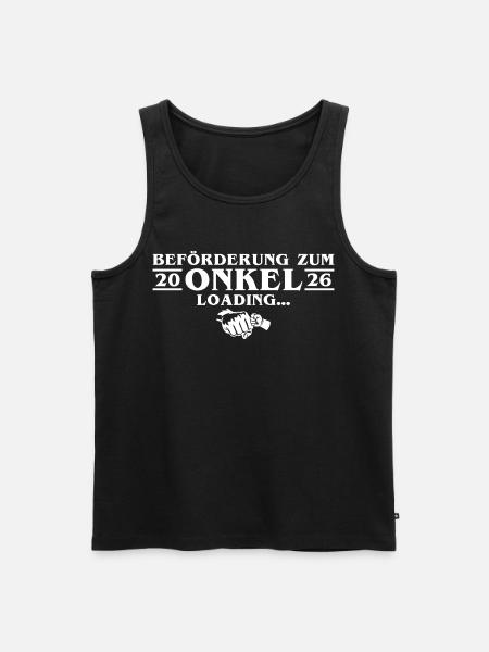 Announcing Pregnancy - Expectant Uncle 2026 - Men's Premium Organic Tank Top - black