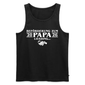 Announcing Pregnancy - Dad-to-be 2026 - Men's Premium Organic Tank Top - black - Front - Michal (187cm)