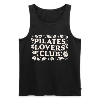 Pilates Liebhaber Club Sport Mädchen Instruktor lustig - Männer Premium Bio Tank Top - Schwarz - Vorne - AI Model Male 178 light (178cm)