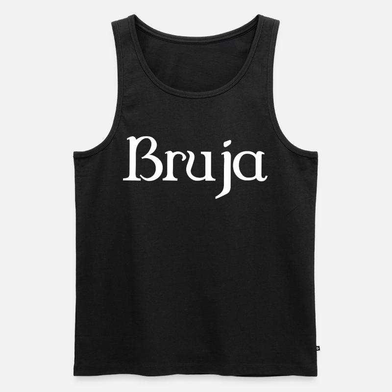 Bruja Hexe Halloween - Männer Premium Bio Tank Top - Schwarz