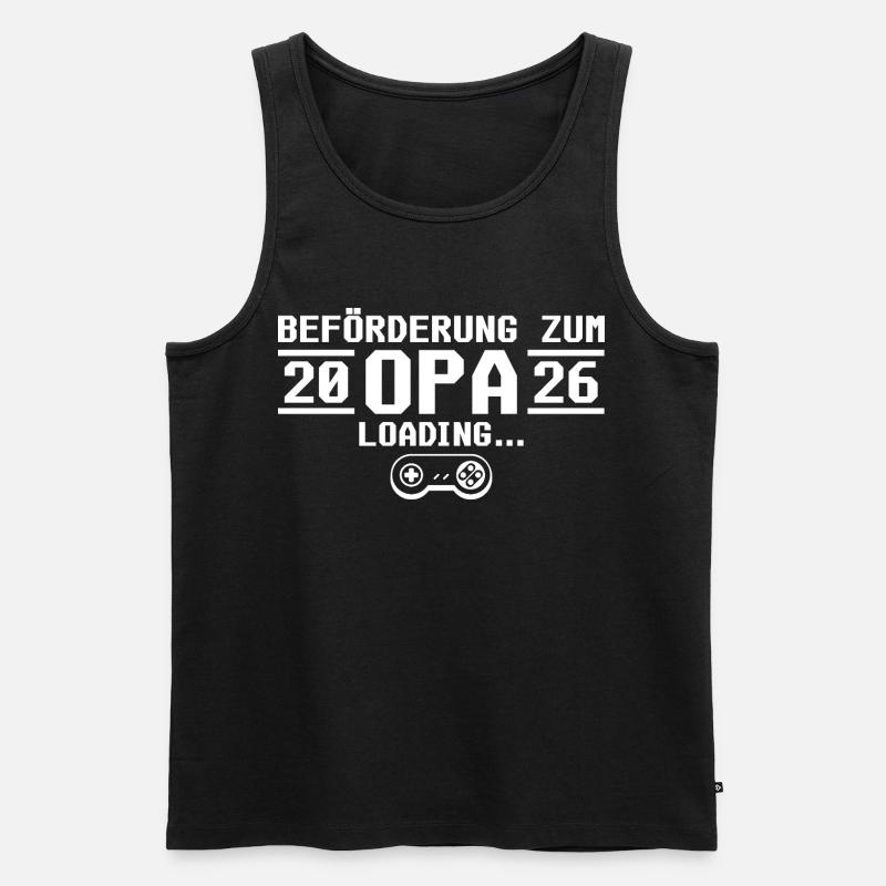 Werdender Opa 2026 loading - Großvater - Männer Premium Bio Tank Top - Schwarz