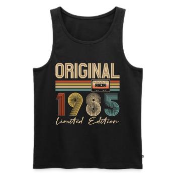 40th Birthday 40 Years Original 1985 - Men's Premium Organic Tank Top - black - Front - Michal (187cm)