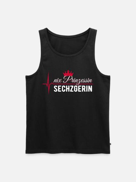 Nix Princess - Sechzgerin - ECG Pulse Gift - Men's Premium Organic Tank Top - black