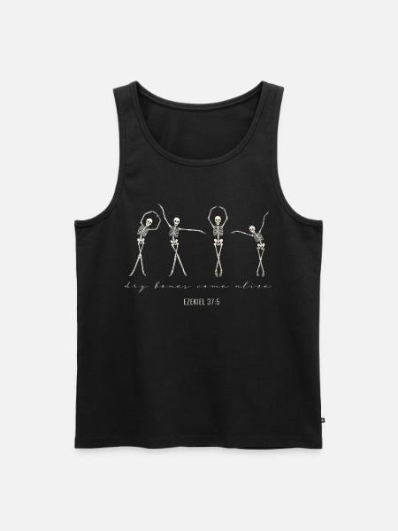 Dry Bones Come Alive – Ezekiel 37:5 - Men's Premium Organic Tank Top - black