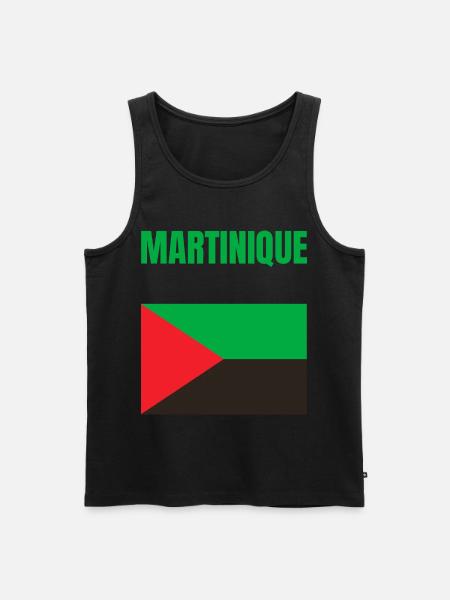 Martinique Antilles flag T-shirt - Men's Premium Organic Tank Top - black