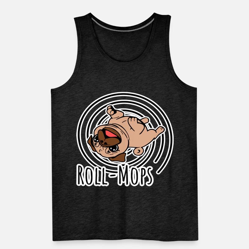 Rollender Mops - Ein Roll-Mops Männer Premium Bio Tank Top