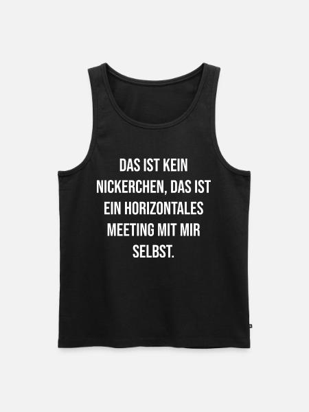 Horizont zum Selbst - Männer Premium Bio Tank Top - Schwarz