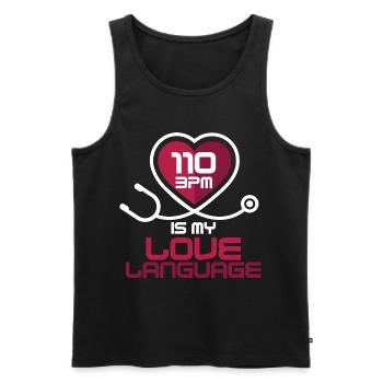 CPR instructor resuscitation emergency doctor - Men's Premium Organic Tank Top - black - Front - AI Model Male 178 light (178cm)