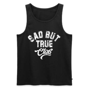 Sad But True Club Grunge Athletic Sport Graphique - Débardeur bio Premium Homme - noir - Devant - Michal (187cm)