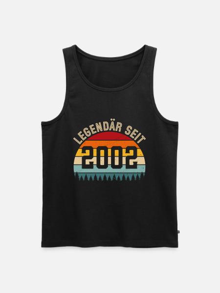 Legendary since 2002 – vintage 2002 - Men's Premium Organic Tank Top - black