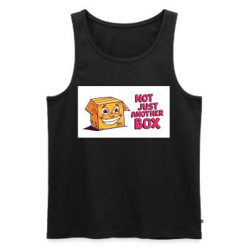 Nicht nur eine weitere Schachtel - Männer Premium Bio Tank Top - Schwarz - Vorne - Michal (187cm)