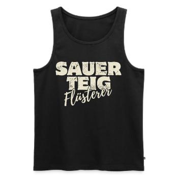 Sauerteig Flüsterer - Männer Premium Bio Tank Top - Schwarz - Vorne - Michal (187cm)
