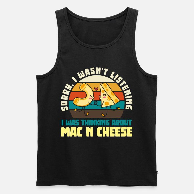 Mac and Cheese Liebes-Pärchen Retro - Männer Premium Bio Tank Top - Schwarz