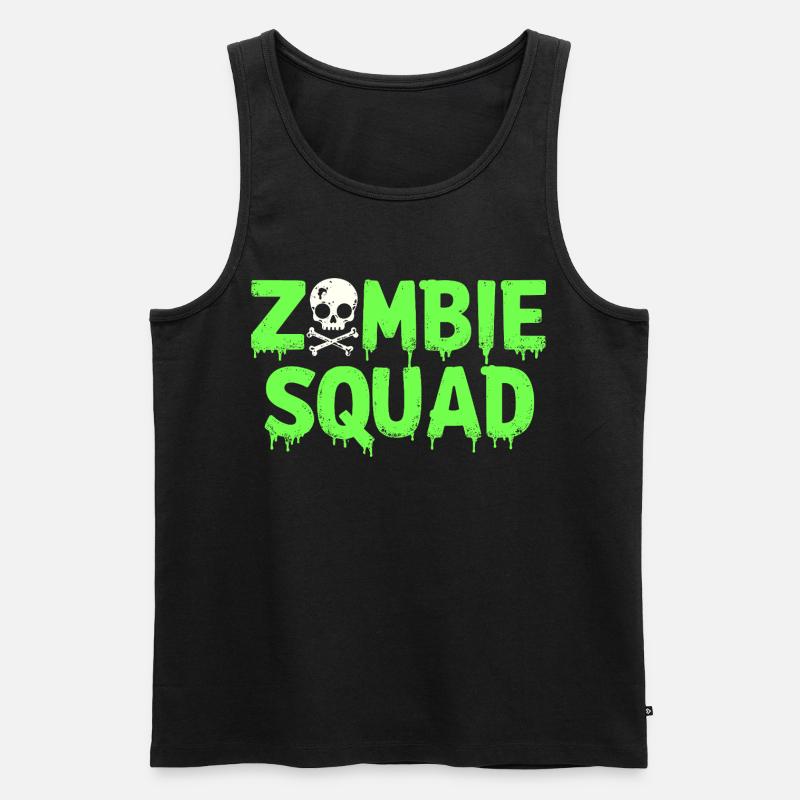 Zombie Squad – Gruseliges Halloween -Team - Männer Premium Bio Tank Top - Schwarz