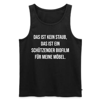 Schützender Biofilm für Möbel - Männer Premium Bio Tank Top - Schwarz - Vorne - AI Model Male 178 light (178cm)