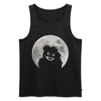 Sesame Street Oskar On A Full Moon Night - Men's Premium Organic Tank Top - black - Front - AI Model Male 178 light (178cm)