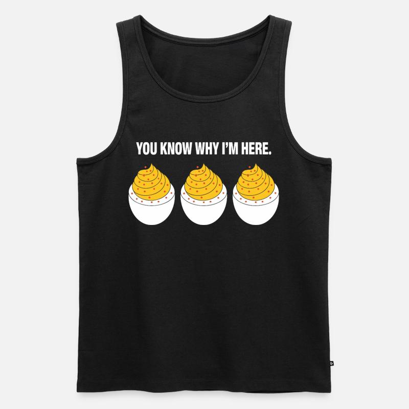 Gefüllte Eier - Männer Premium Bio Tank Top - Schwarz