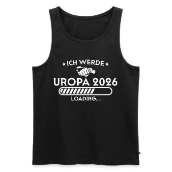Ich werde Uropa 2026 - Schwangerschaftsverkündung - Männer Premium Bio Tank Top - Schwarz - Vorne - AI Model Male 178 light (178cm)