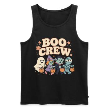 Boo Crew Halloween Kostüm Party Spaß - Männer Premium Bio Tank Top - Schwarz - Vorne - Michal (187cm)
