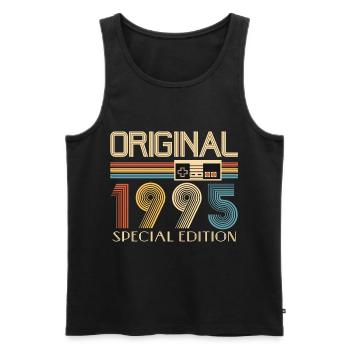 30. Geburtstag 30 Jahre Original 1995 - Männer Premium Bio Tank Top - Schwarz - Vorne - Michal (187cm)