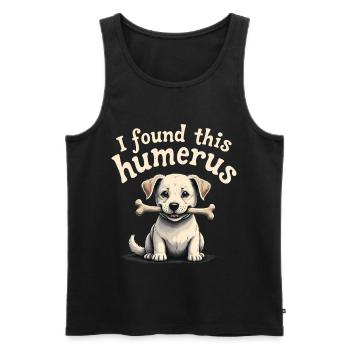 Ich habe diesen Humerus gefunden - Männer Premium Bio Tank Top - Schwarz - Vorne - AI Model Male 178 light (178cm)