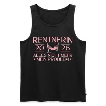 Pensioner 2026 - Colleague Farewell Pension - Men's Premium Organic Tank Top - black - Front - Michal (187cm)