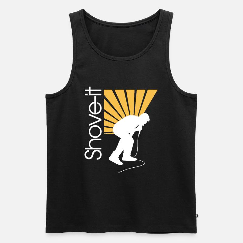 SCHIEB ES, SCHIEB ES!! -AFFE - Männer Premium Bio Tank Top - Schwarz