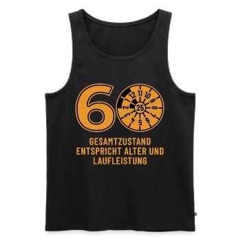 HU November 2025 - 60 Years - Birthday Gift - Men's Premium Organic Tank Top - black - Front - Michal (187cm)