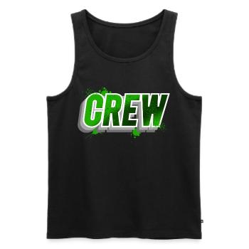 crew - Men's Premium Organic Tank Top - black - Front - Michal (187cm)