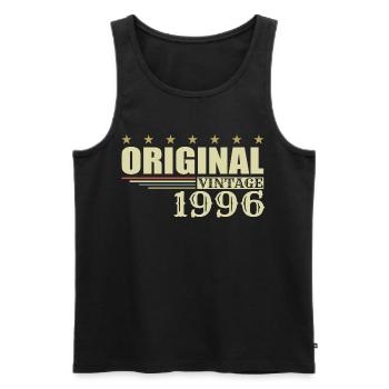 1996 Geburtstag 1996 - Männer Premium Bio Tank Top - Schwarz - Vorne - AI Model Male 178 light (178cm)