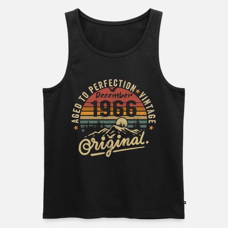 Legenden wurden im Dezember 1966 - Männer Premium Bio Tank Top - Schwarz