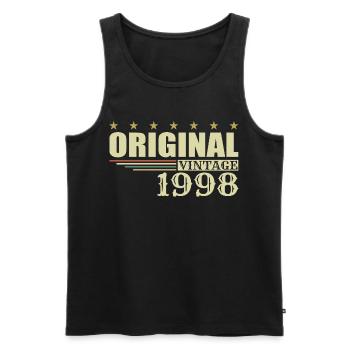 1998 Birthday - 1998 - Men's Premium Organic Tank Top - black - Front - Michal (187cm)