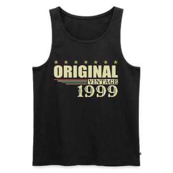 1999 Birthday - 1999 - Men's Premium Organic Tank Top - black - Front - AI Model Male 178 light (178cm)