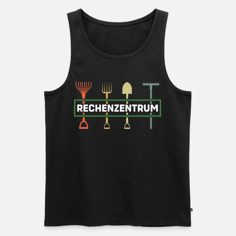 Rechenzentrum Gartenarbeit Landschaftsgärtner - Männer Premium Bio Tank Top - Schwarz