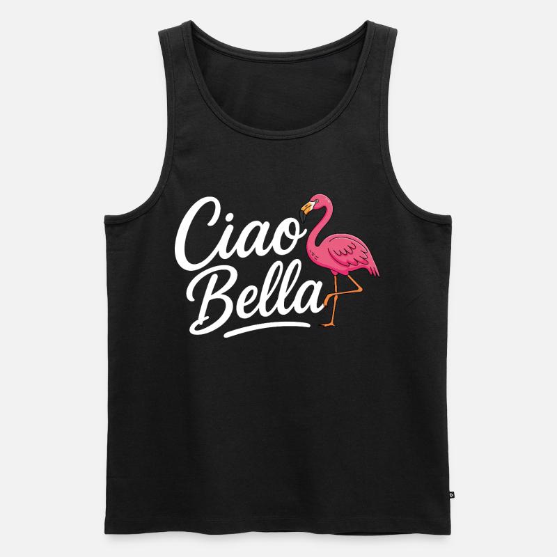 Ciao Bella - Männer Premium Bio Tank Top - Schwarz