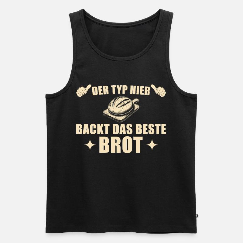 Baking bread - Best baker gift idea - Men's Premium Organic Tank Top - black