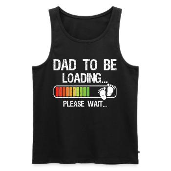 Expecting Dad Shirt Gift for Dad-To-Be Loading - Männer Premium Bio Tank Top - Schwarz - Vorne - AI Model Male 178 light (178cm)