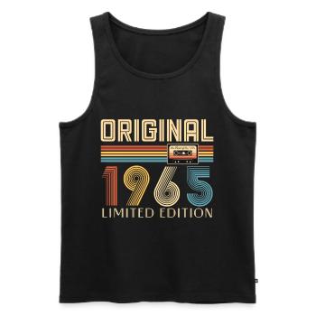 Original 1965 Geburtstag 60 Jahre altes Partygeschenk - Männer Premium Bio Tank Top - Schwarz - Vorne - Michal (187cm)