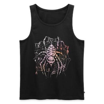 Skeleton Spider - Men's Premium Organic Tank Top - black - Front - AI Model Male 178 light (178cm)