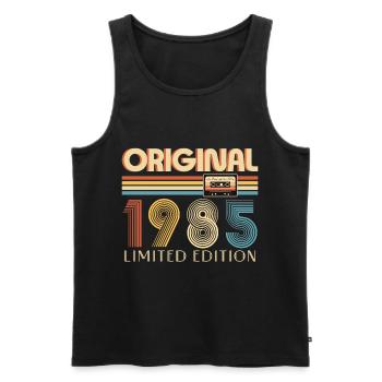 40th Birthday 40 Years Original 1985 - Men's Premium Organic Tank Top - black - Front - Michal (187cm)