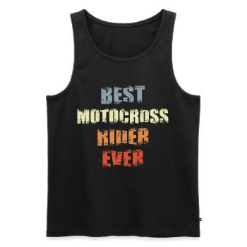 Meilleur pilote de motocross de tous les temps - Débardeur bio Premium Homme - noir - Devant - Michal (187cm)