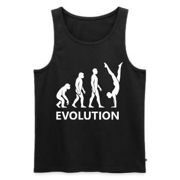 Evolution Calisthenics Fitness Gym Training - Männer Premium Bio Tank Top - Schwarz - Vorne - AI Model Male 178 light (178cm)