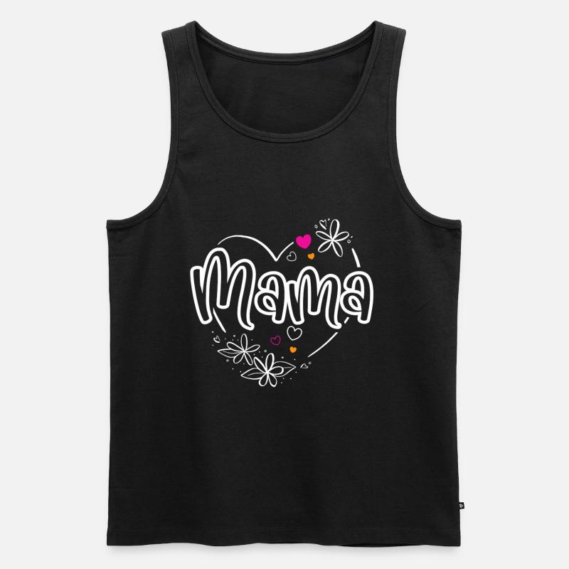 Mama - Männer Premium Bio Tank Top - Schwarz