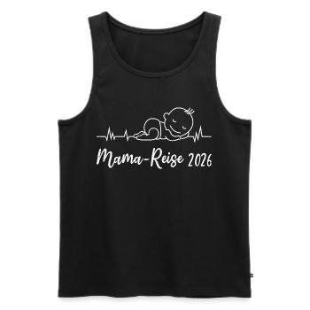 Mom-to-be MOM'S TRIP 2026 Funny - Men's Premium Organic Tank Top - black - Front - Michal (187cm)