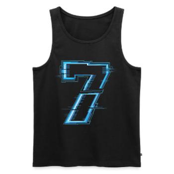 Funny Group 7 67 Meme Halloween Costume - Men's Premium Organic Tank Top - black - Front - Michal (187cm)