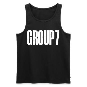 Funny Group 7 67 Meme Halloween Costume - Men's Premium Organic Tank Top - black - Front - Michal (187cm)